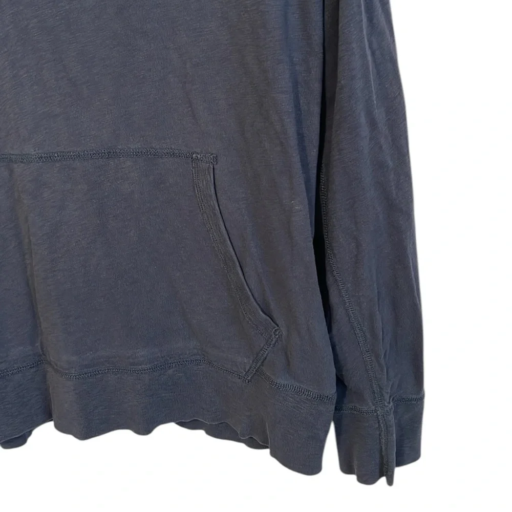 J. Crew men’s Size XL ringspun jersey blue lightweight hoodie. T-Shirt material.